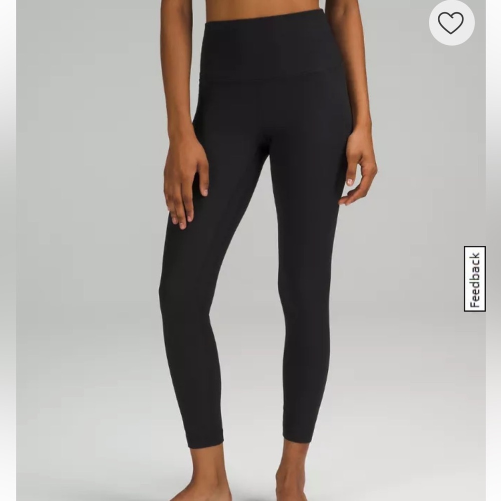 Lululemon Align High Rise Ribbed Leggings 25” (black)